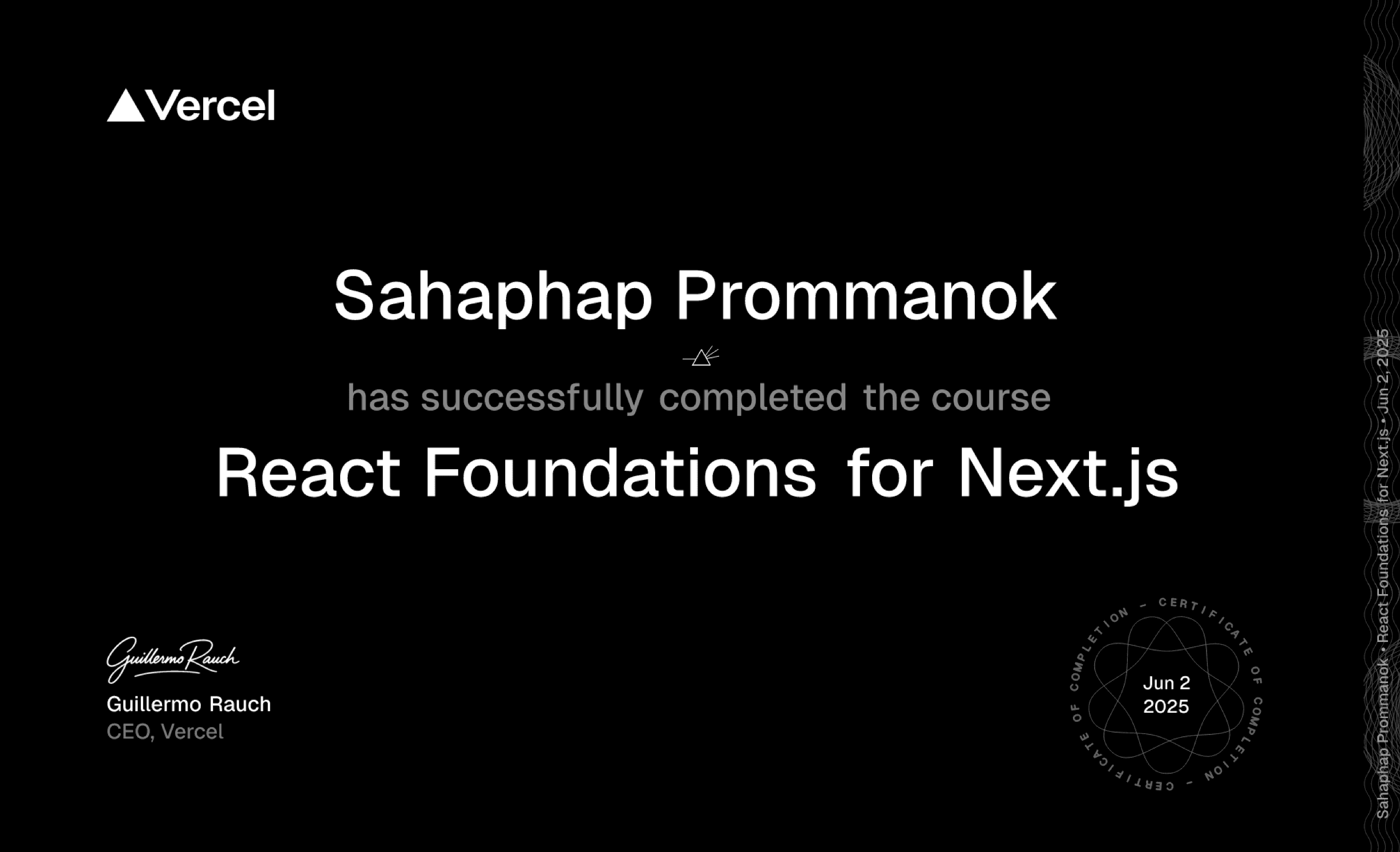 React Foundation Certificate